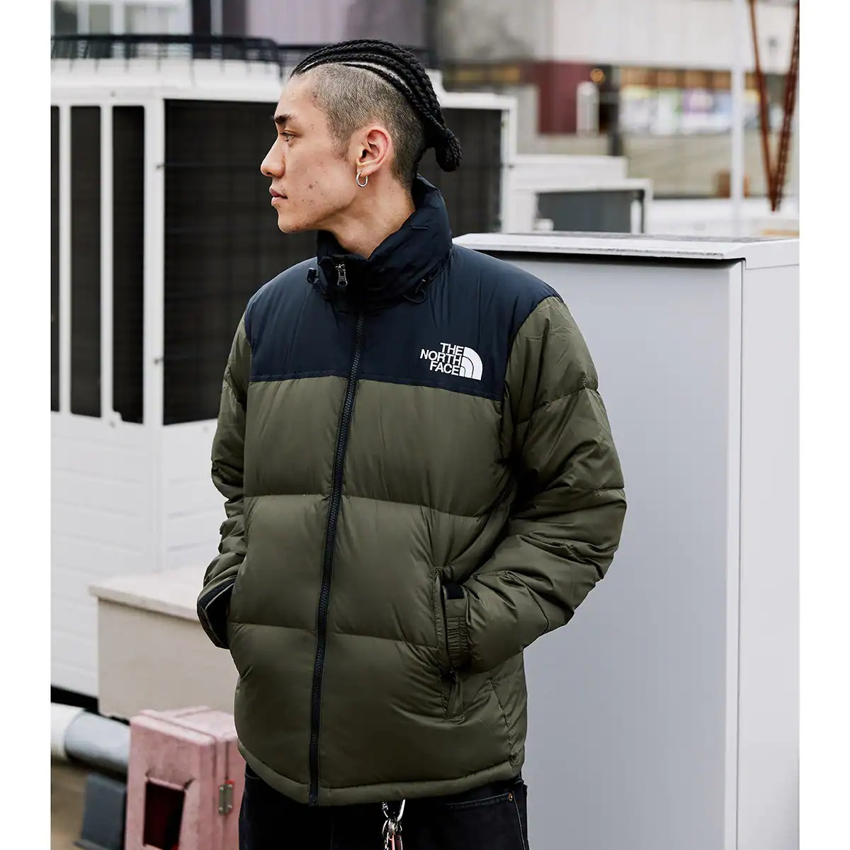 S 新品 21AW THE NORTH FACE ND91841 Nuptse Jacket ニュートープ