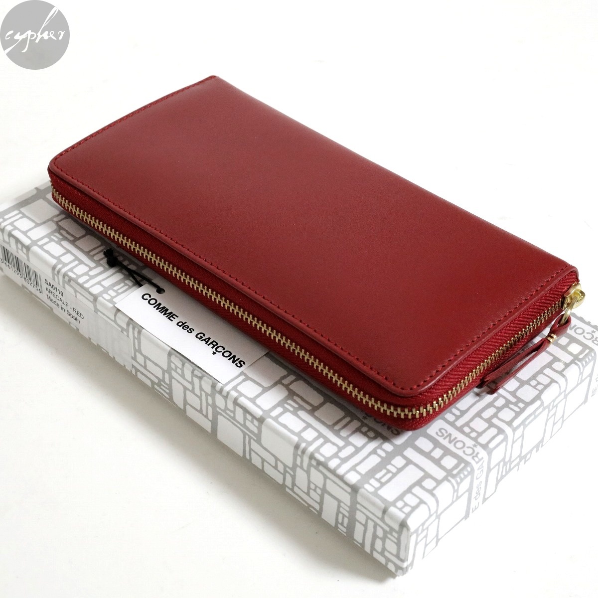人気急上昇】 新品 スペイン製 赤 クラシック ロング 長財布 財布