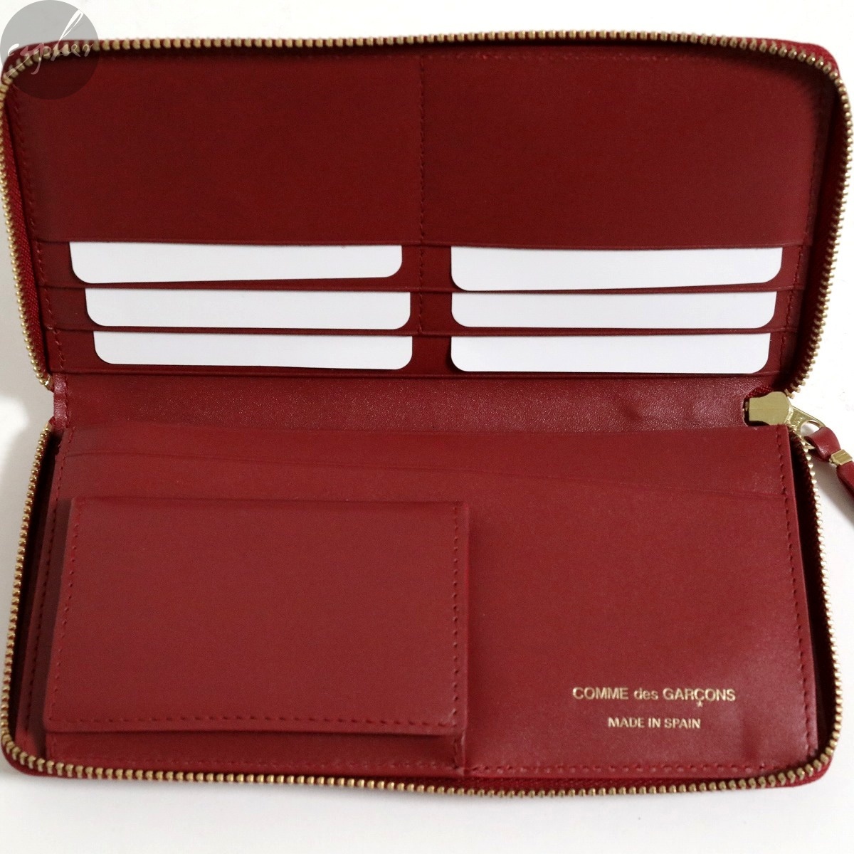 新品 スペイン製 COMME des GARCONS Wallet SA0110 レッド コムデギャルソン ウォレット レザー 財布 長財布 ロング クラシック 赤