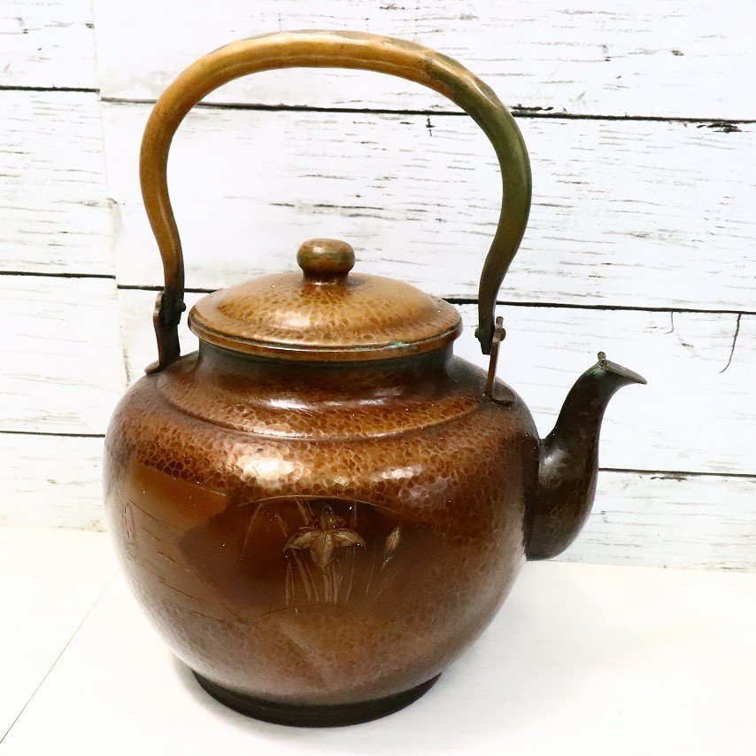 ト長】鉄瓶 手炉 6点 まとめ 打ち出し 銅製 鉄製 煎茶道具 茶道具 鉄瓶 安心 115 鉄瓶 銅瓶 まとめてセット 置物
