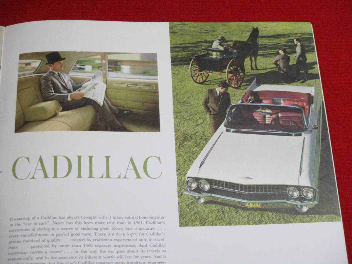 * GM CADILLAC 1961 Showa era 36 large size catalog ② *