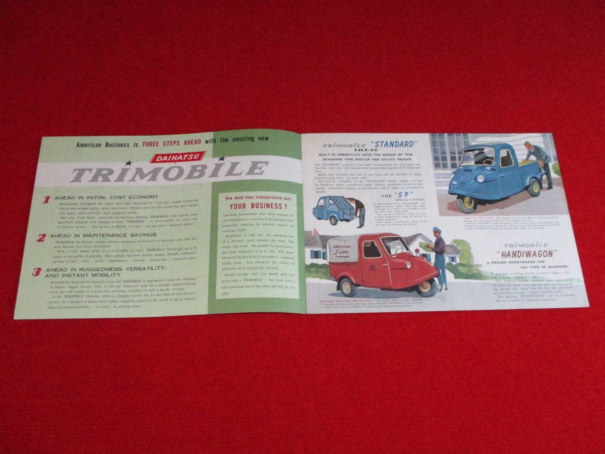 * DAIHATSU TRIMOBILE левый руль 1959 Showa 34 каталог *