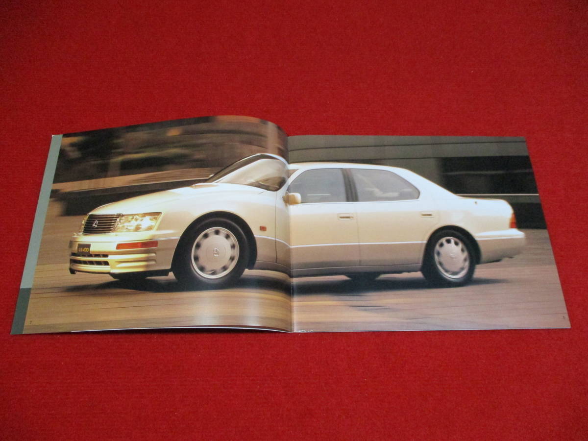 * LEXUS LS400 right H 1995 Heisei era 7 large size England catalog Press kit *