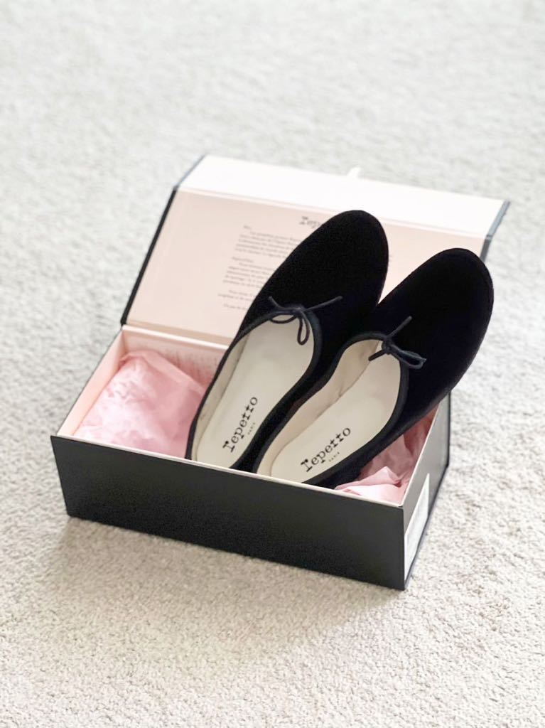 BEAUTY&YOUTH 別注 repetto MANON バレエシューズ レペット ベルベット_画像1