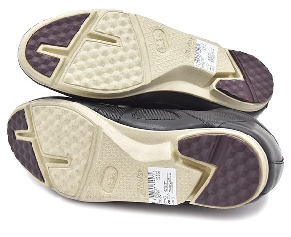 新品 定価22,000円 インド製 クラークス【CLARKS】Triturn Hi トライターンハイ Trigenic Sole レザースニーカー 黒/UK8h_画像3