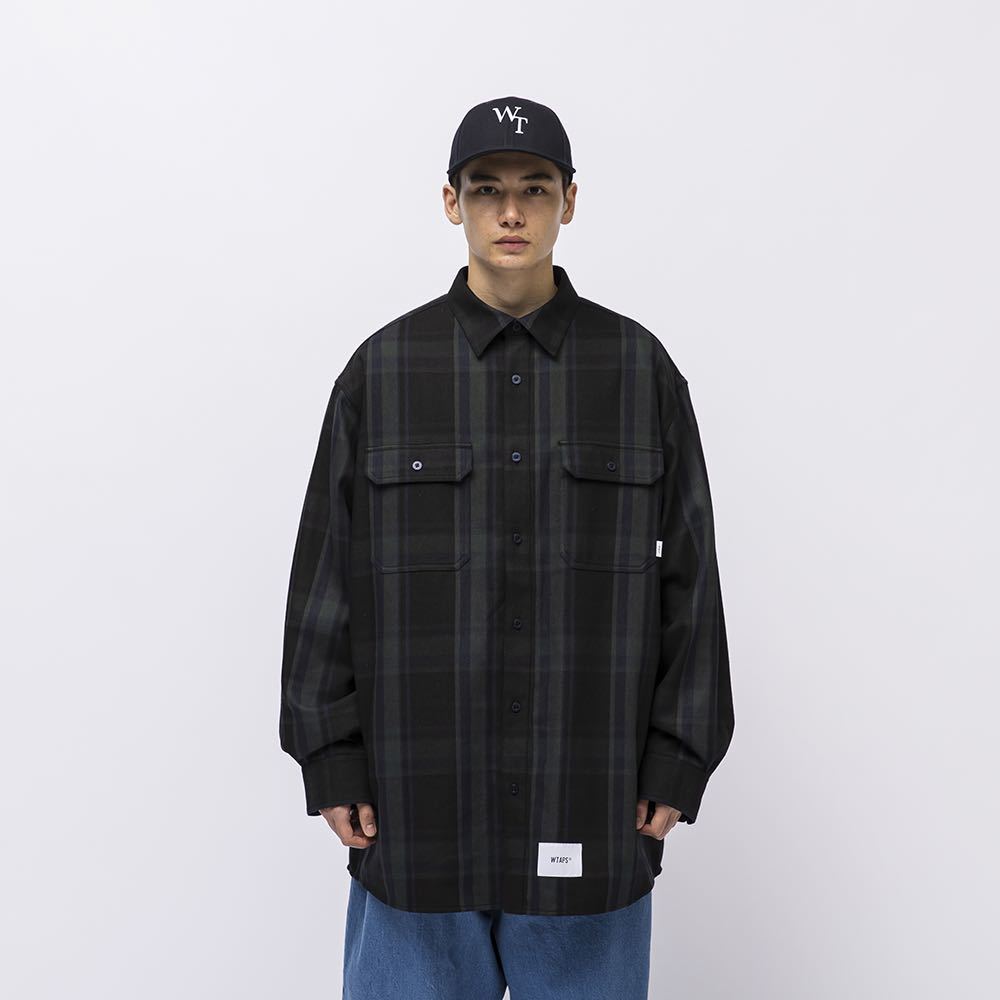 しました】 W)taps - 21AW WTAPS DECK LS ヘヴィーフランネルチェック