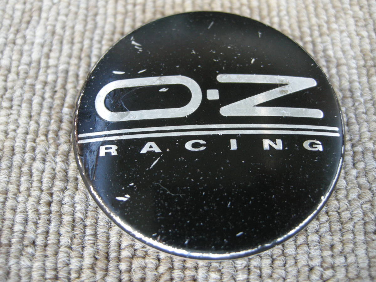 【送料無料】OZ Racing ホイール センターキャップ 黒 ブラック系 4個 外径 約55mm 中古_画像6