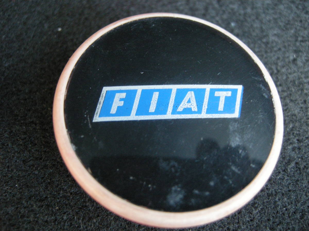 [ бесплатная доставка ] Fiat FIAT оригинальные колеса колпаки 4 шт наружный диаметр примерно 49mm б/у красный красный 