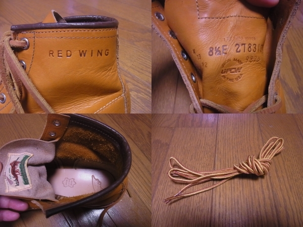 229-112/良品/RED WING/レッドウイング/9875/ゴールドラセット/アイリッシュセッター/8.5E/26.5cm_画像10