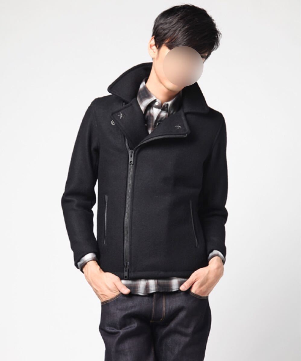 Schott × アメリカンラグシー ジップピーコート ライダースジャケット