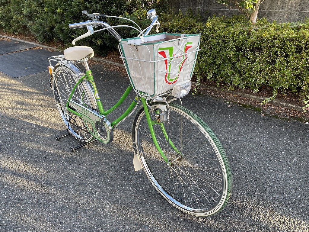 昭和レトロ　YOKOTA　VERSAILLES　26型5段　緑系　ヨコタサイクル　婦人スポーツ車　デッドストック