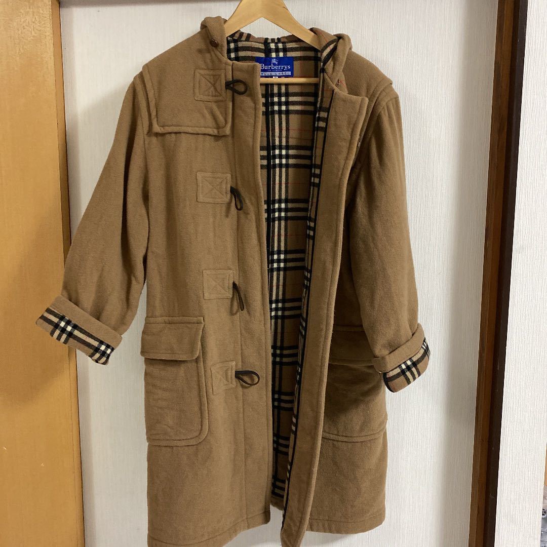 858 BURBERRY バーバリーブルーレーベル ノバチェック ダッフル