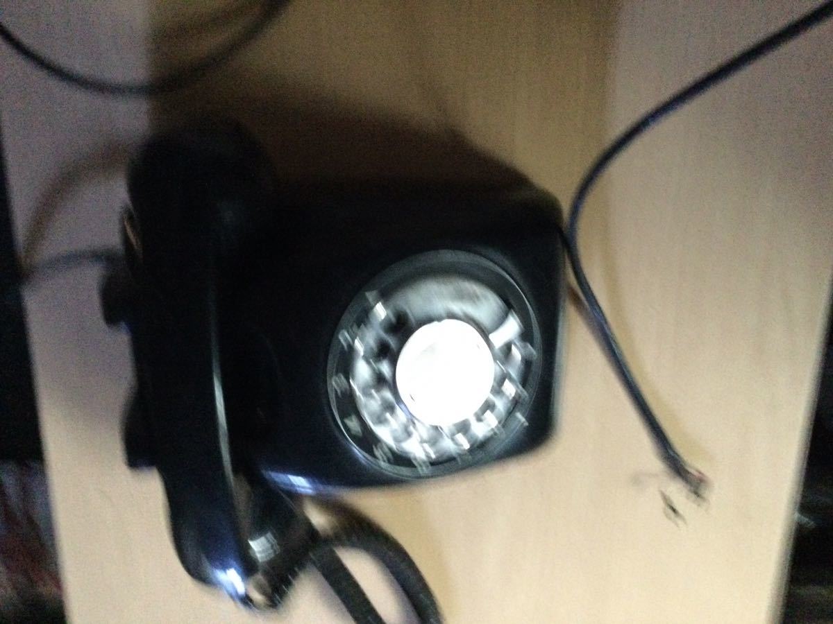  black dial telephone black telephone Showa Retro rare 