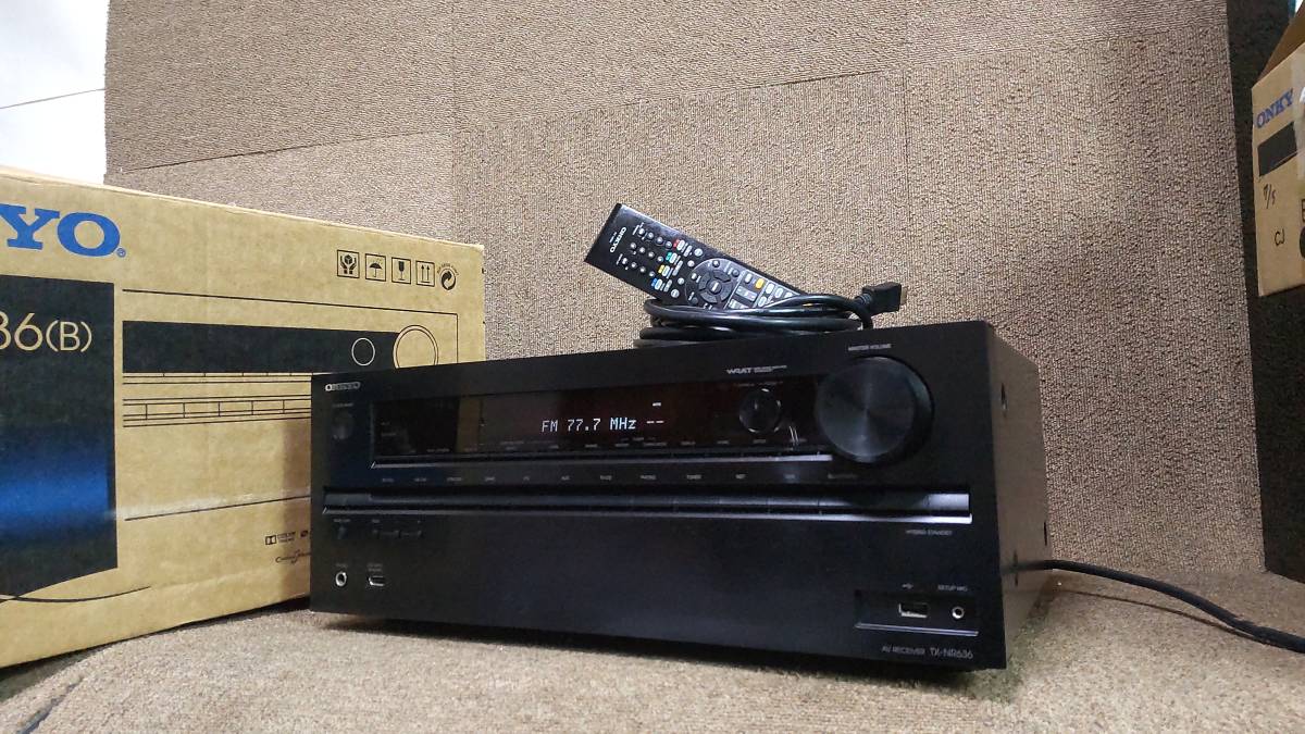 正規通販】 ONKYO 7.1ch対応AVレシーバー ブラック TX-NR636 B