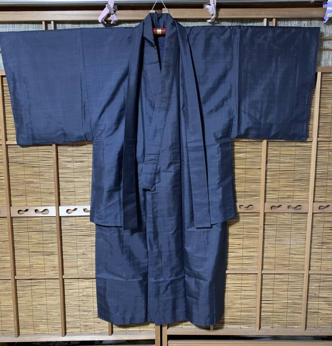 新古品】男性用 大島紬 着物 羽織 アンサンブル(正絹) メンズ その他