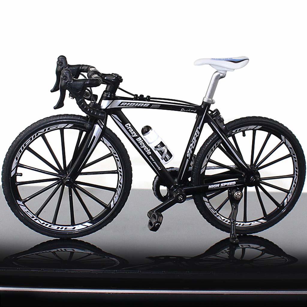 ロードバイク ミニチュア 自転車模型 自転車ミニチュア 自転車玩具 ダイキャストバイクモデル おもちゃ 黒_画像1