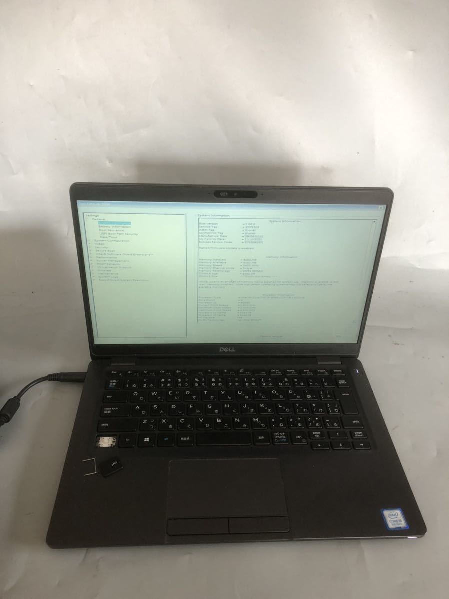 ジャンク】DELL Latitude 5300/Core i5-8365U 1.60GHz/メモリ 8G ジャンク】DELL Latitude 5300/Core i5-8365U 1.60GHz/メモリ 8G