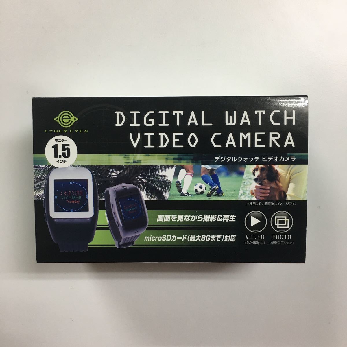 デジタルウォッチビデオカメラ　腕時計型カメラ　ホワイト