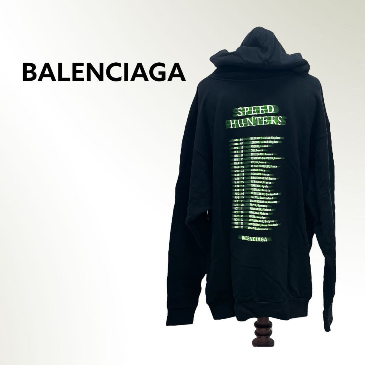 BALENCIAGA バレンシアガ 19SS スピードハンターズ プリント プルオーバー パーカー メンズ 559523 TDV38