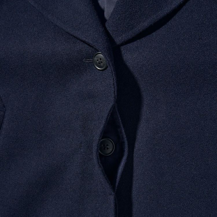 新品 ユニクロ +J ダブルフェイスシャツジャケット XLサイズ ブラック