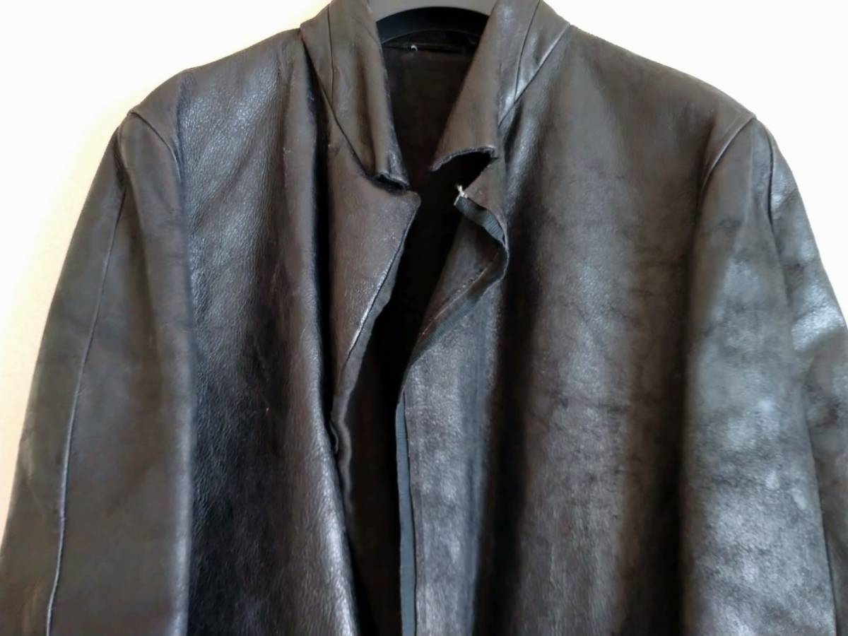 希少激レア size 4 美品 初期 CDIEM カルペディエム horse destroyed leather coat レザーコート m_moriabc LMaltieri アルティエリ_画像6