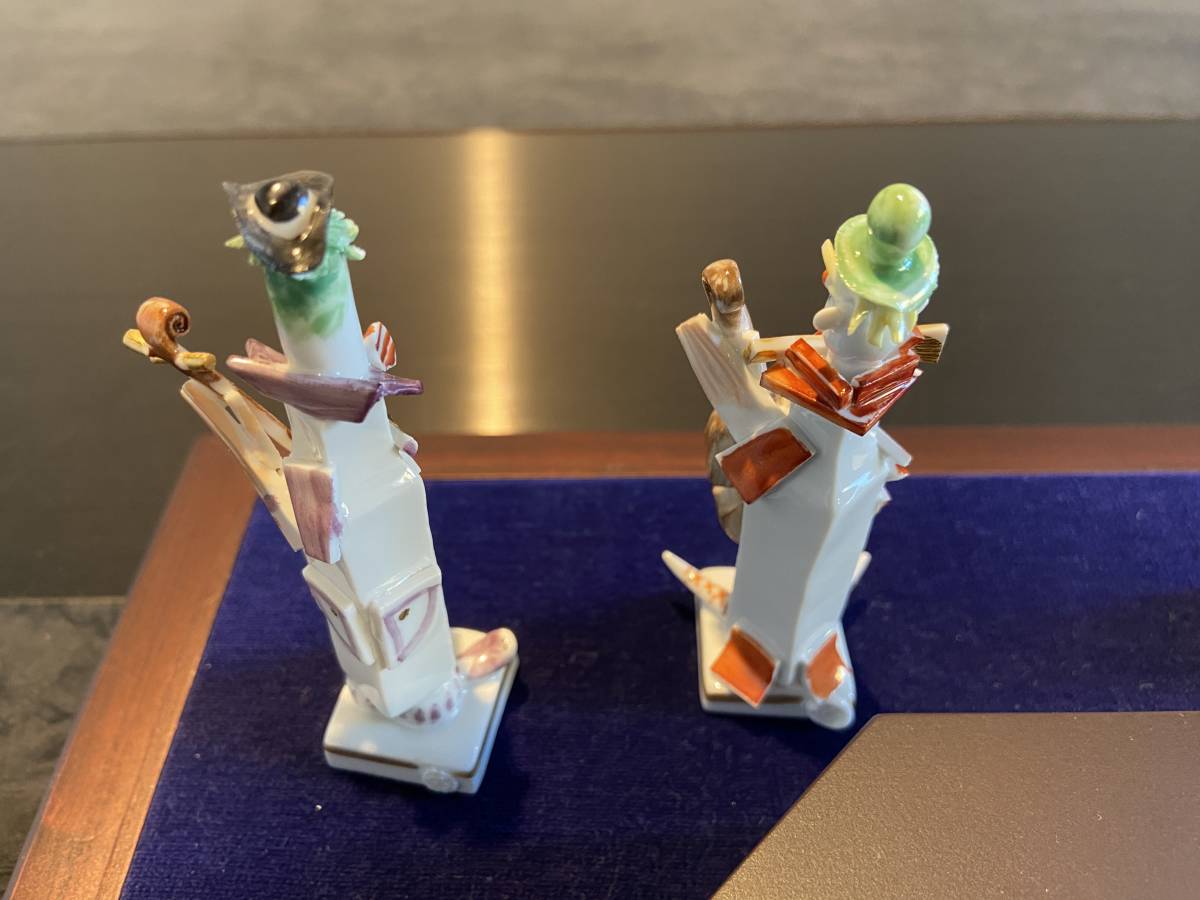 マイセン ピエロの音楽隊 ケース付き / MEISSEN 手ひねり磁器 マイセン ピエロの音楽隊 ケース付き / MEISSEN 手ひねり磁器