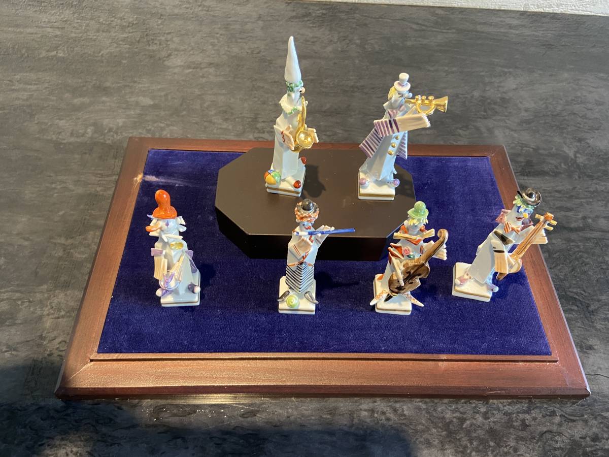 マイセン ピエロの音楽隊 ケース付き / MEISSEN 手ひねり磁器人形 ...