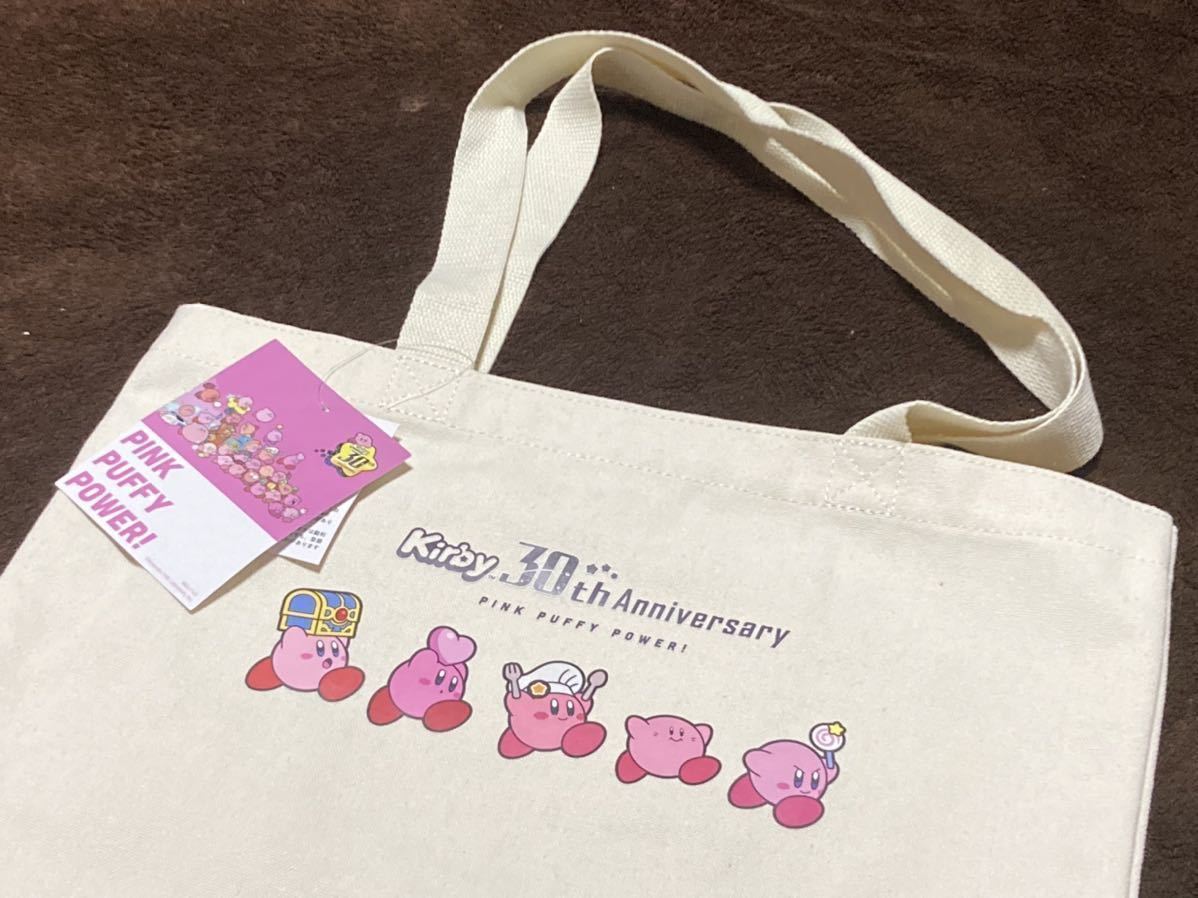 【限定品】新品 カービィ 30周年 アベイル コラボ トートバッグ 任天堂 Kirby Switch ファミコン トート かばん カバン g_画像1