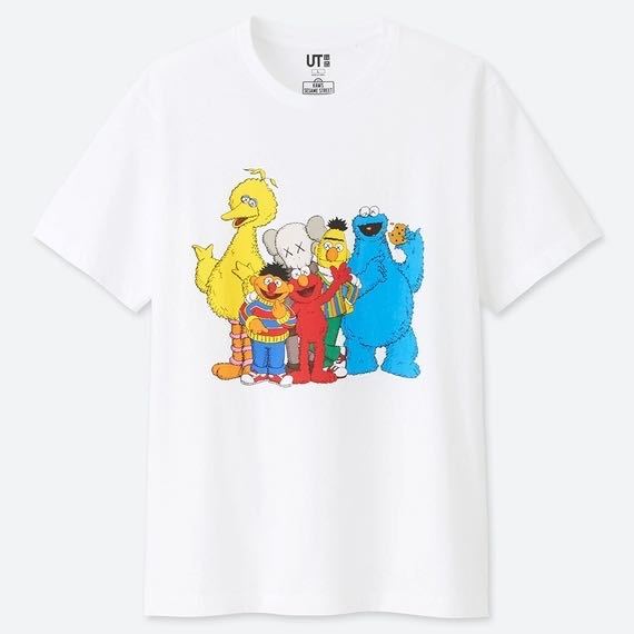 残りわずか!【4XL】限定サイズ 新品 UTコラボ シャツ カウズ×セサミストリート KAWS ユニクロ uniqlo Sesame Street クッキーモンスター