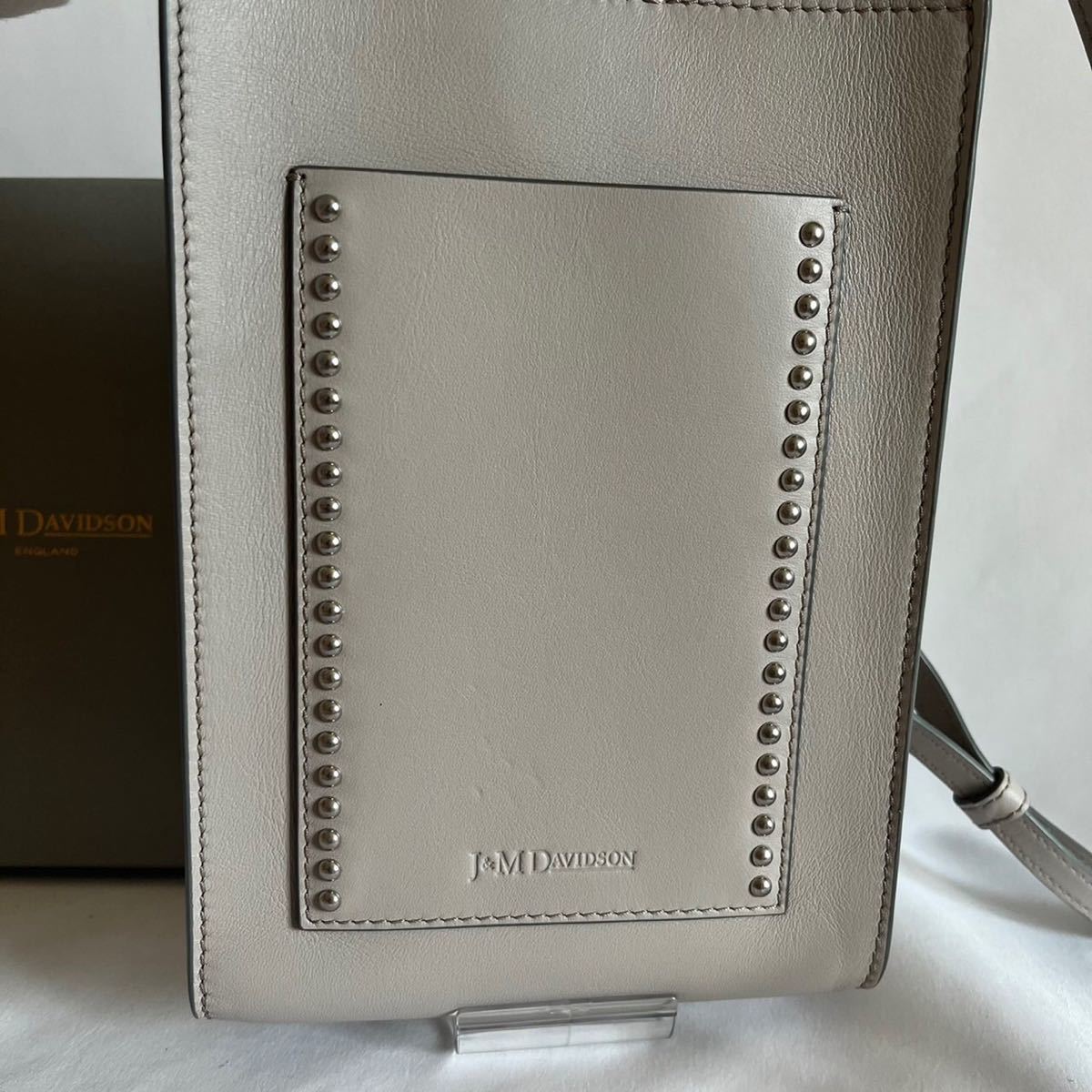 人気 良品】J&M Davidson ショルダーバッグ グレー カルトポスタル