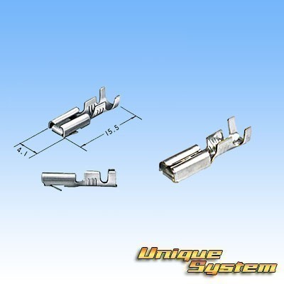 住友電装 110型 MTW 2極 メスカプラー コネクター・端子セット 青色_画像3