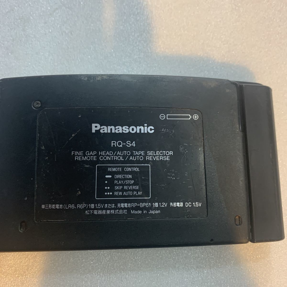 カセットプレーヤー Panasonic S-XBS RQ-S4【未確認】【J12】【60s】