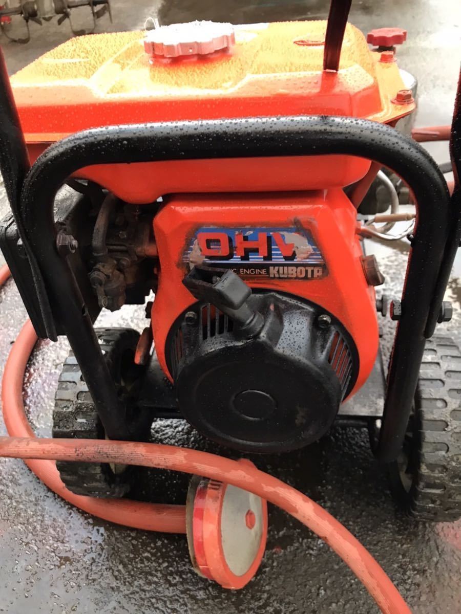  Zenoah WP200 Kubota engine GH120-G high pressure washer [ engine starting only verification ][ receipt possibility ][JE27]