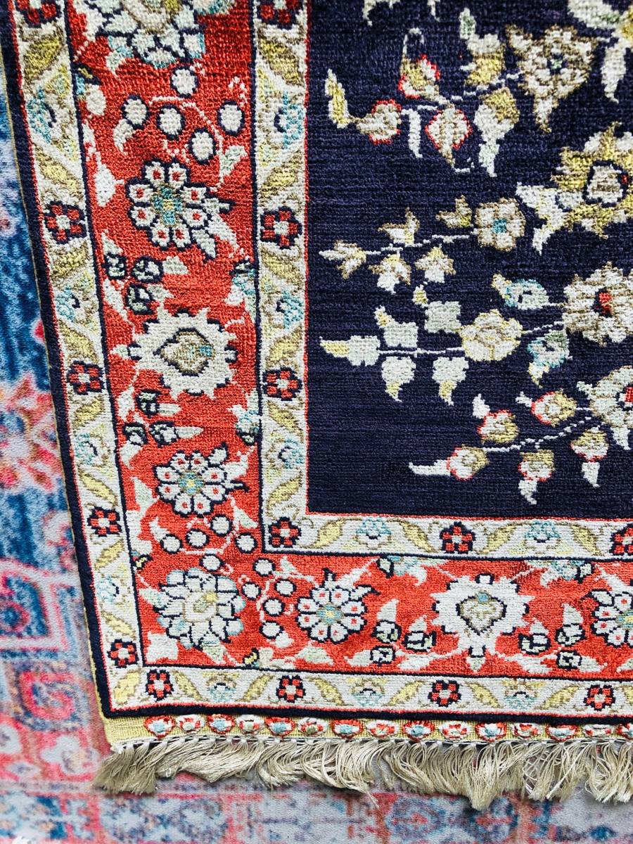展示品 品 Persia/ペルシャ絨毯 最高級 シルク100％ 手織り 