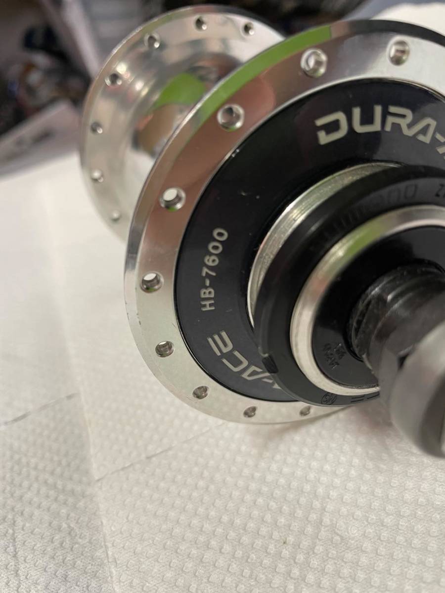 SHIMANO DURA-ACE リアハブ HB-7600 32ホール 120幅 長期保管傷 SHIMANO DURA-ACE リアハブ HB-7600 32ホール 120幅 長期保管傷