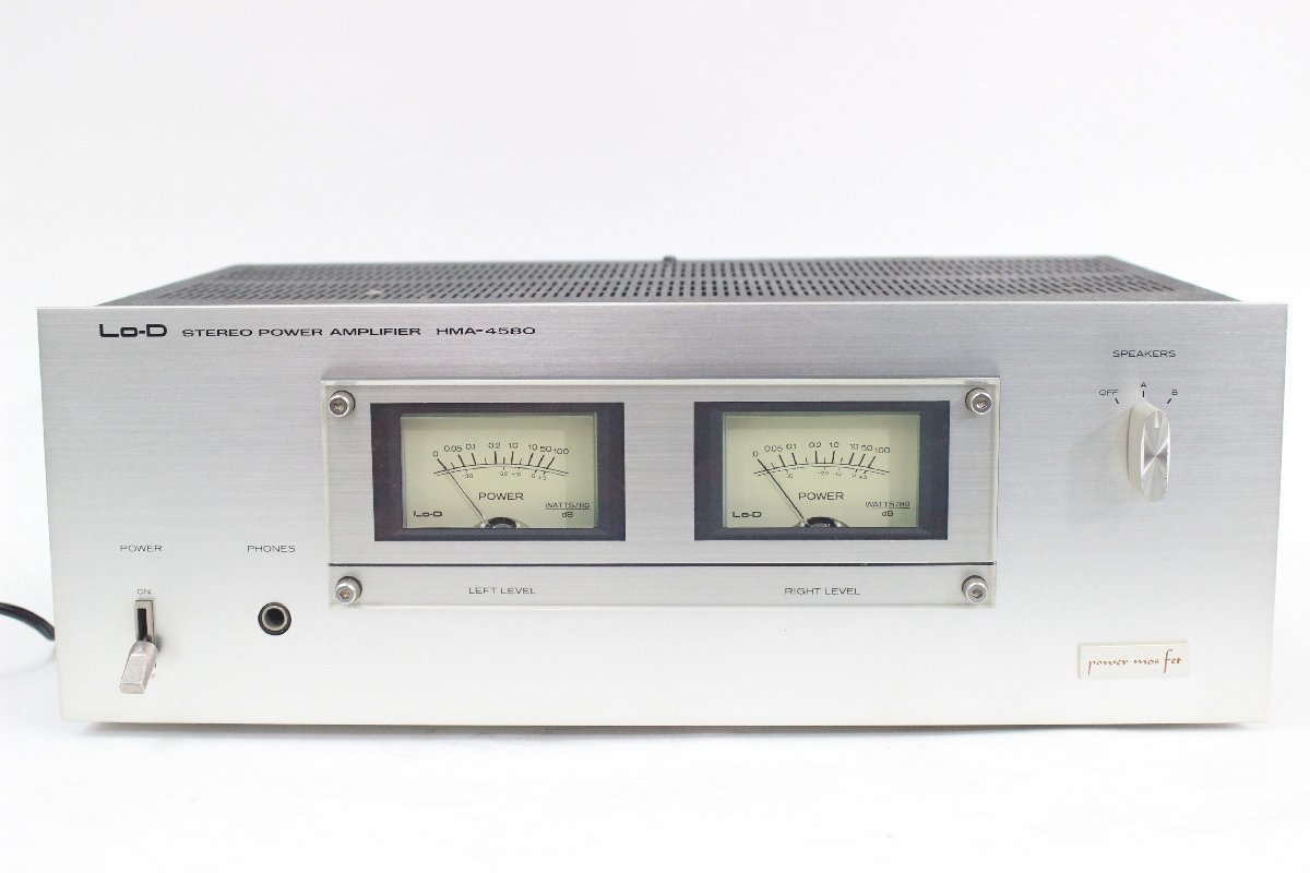 Lo-D HMA-4580 MOS-FET パワーアンプ Yahoo!オークション - Lo-D ステレオパワーアンプ HMA-4580 A-A4589