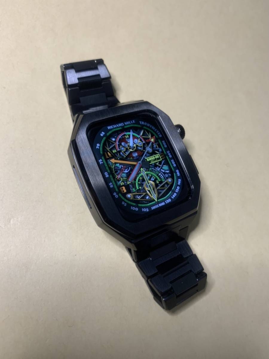 42mm 44mm 45mm* black SL- metal * apple watch stainless steel custom metal Golden concept golden concept liking . Apple watch 