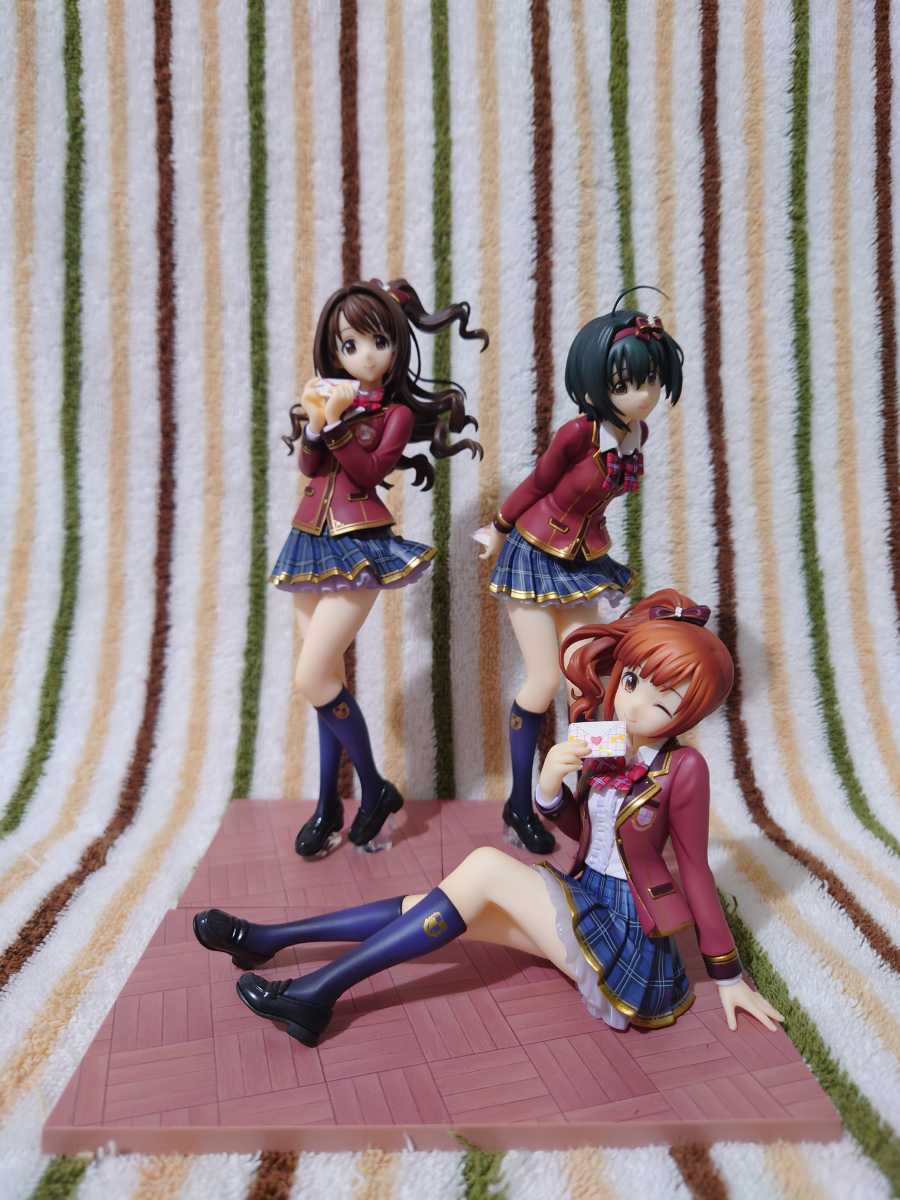 ☆美品☆島村卯月 小日向美穂 五十嵐響子 ラブレターVer.フィギュア 3