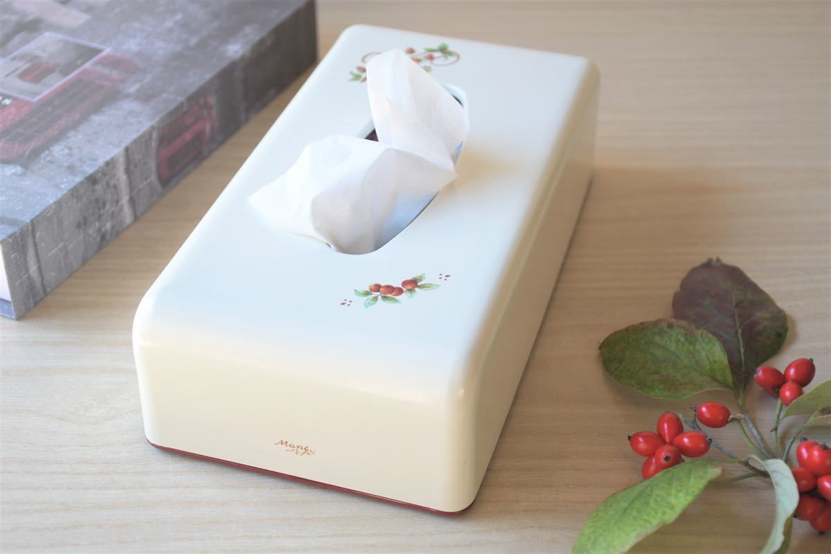 マニーロココ ティッシュボックス ティッシュケース 日本製 漆器 新品の画像2