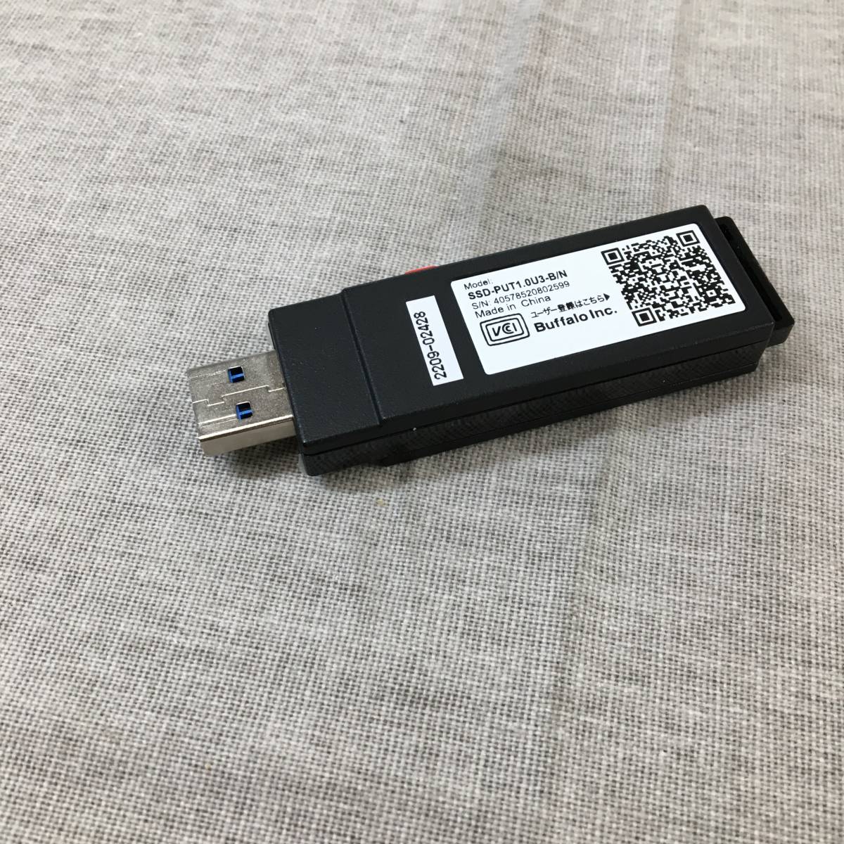 SALE】 バッファロー USB3.2 Gen1 ポータブルSSD 1.0TB スティック型 SSD-PUT1.0U3-BKC 