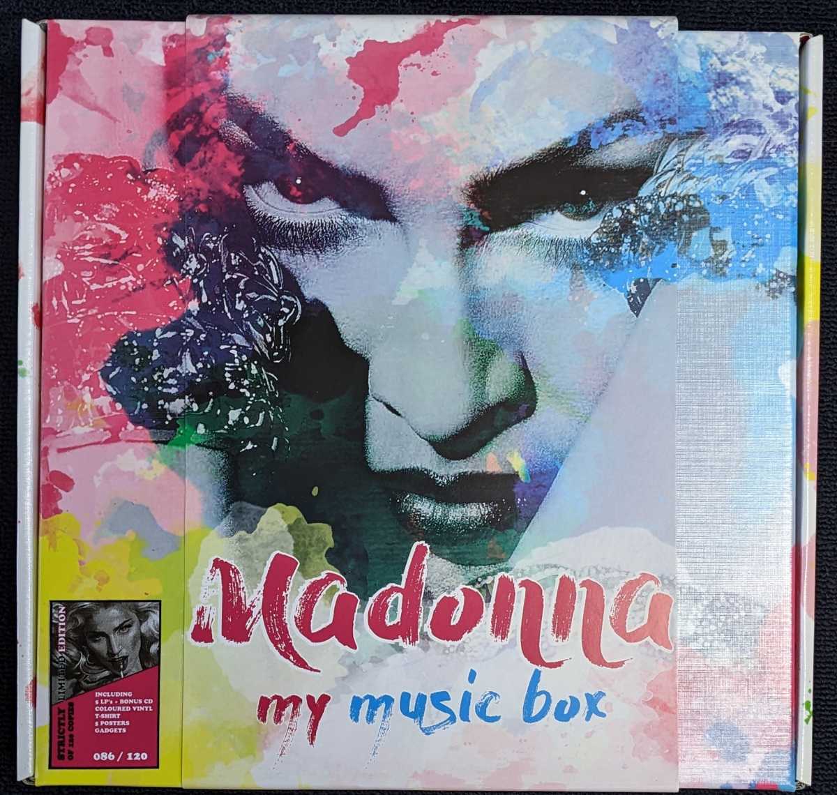 Madonna-My Music Box★限定120カラー5LP/紙ジャケCD/Tシャツ/5ポスター/ガジェット/帯付きBox!!