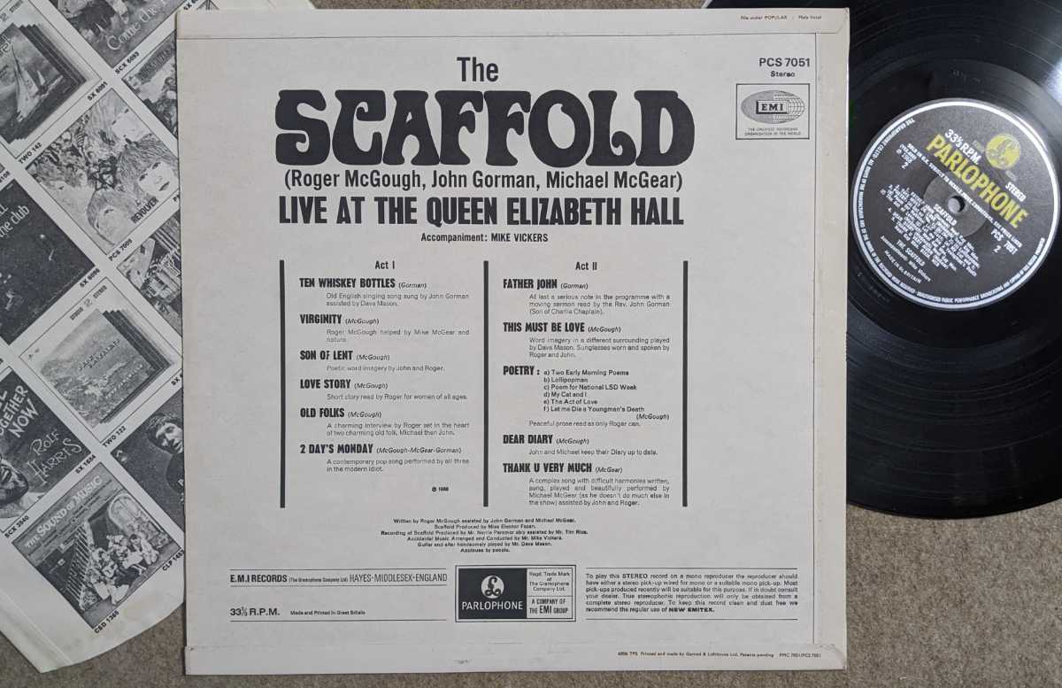 Scaffold★英Orig.美品/Mike McGear/John Gorman/Roger McGogh_画像2