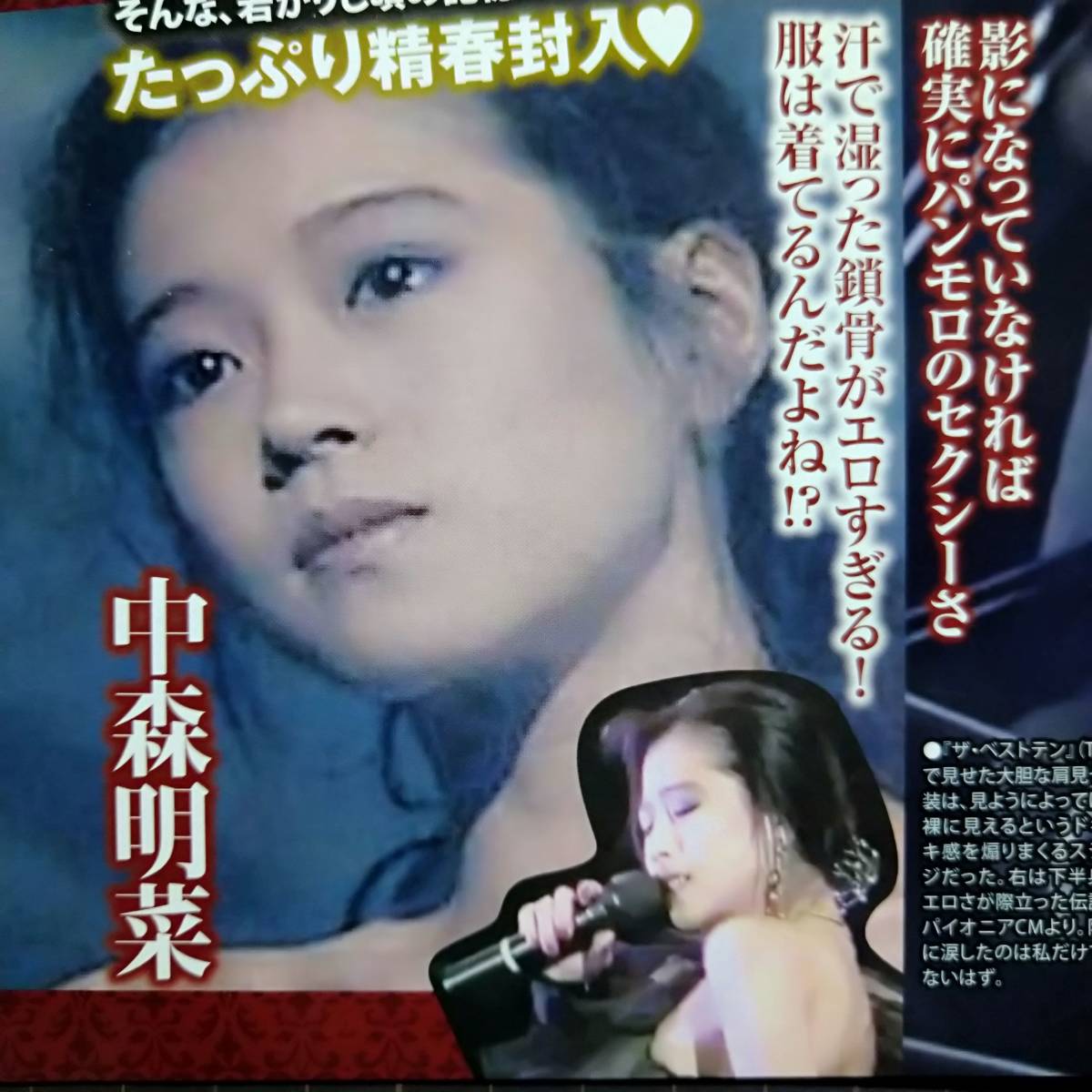 ◎80年代アイドル伝説のお宝ハプニング☆中森明菜岡田有希子河合奈保子森永奈緒美ほか　#特撮ヒロイン#水泳大会#パンチラ【切り抜き8p】_画像1