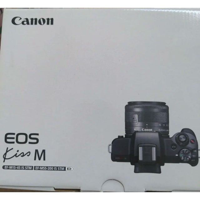 新品未使用！EOS Kiss M・ダブルズームキット ブラック | www