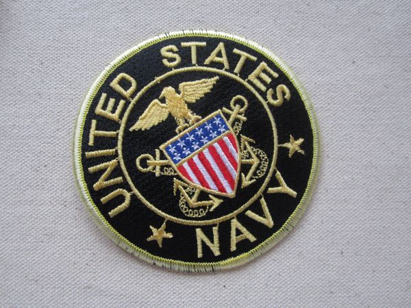 ミリタリー UNITED STATES NAVY アメリカ海軍 USA ワッペン/パッチ カスタム 古着 腕章 サバゲー ② 549_画像1