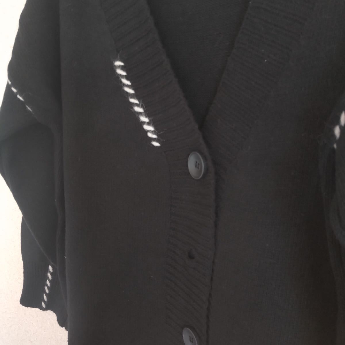 ニットカーディガン メンズ レディース 新品 秋冬服 ブラック 黒 ニットカーディガン メンズ レディース 新品 秋冬服 ブラック 黒