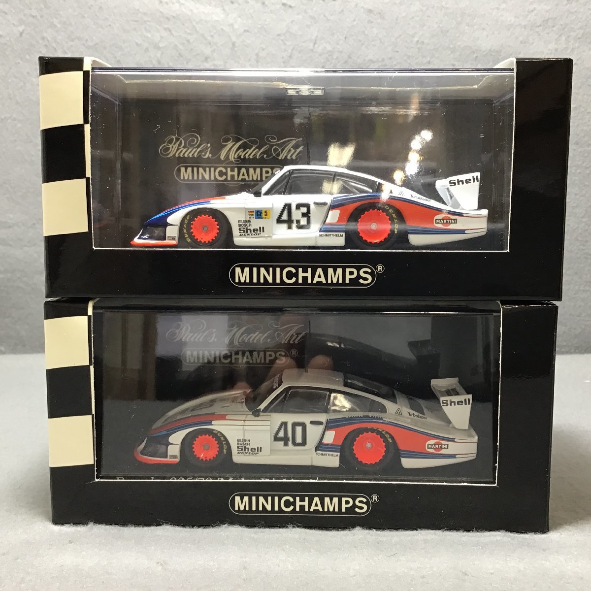 1/43 Porsche Moby Dick Le Mans 1978 MARTINI #43 430784743 ＆ DRM Norisring 1978 Shell #40 430786740 2台 ミニカー ミニチャンプス