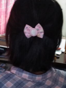  charcoal .ko... hair accessory ribbon hair elastic sumikkogurashi color is pink ... till we deliver.