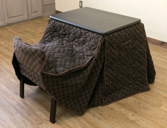  one person for kotatsu 70x50cm wide type high type 3 point set ( chair *. futon attaching ) height 3 -step adjustment possibility saka-s308 BR