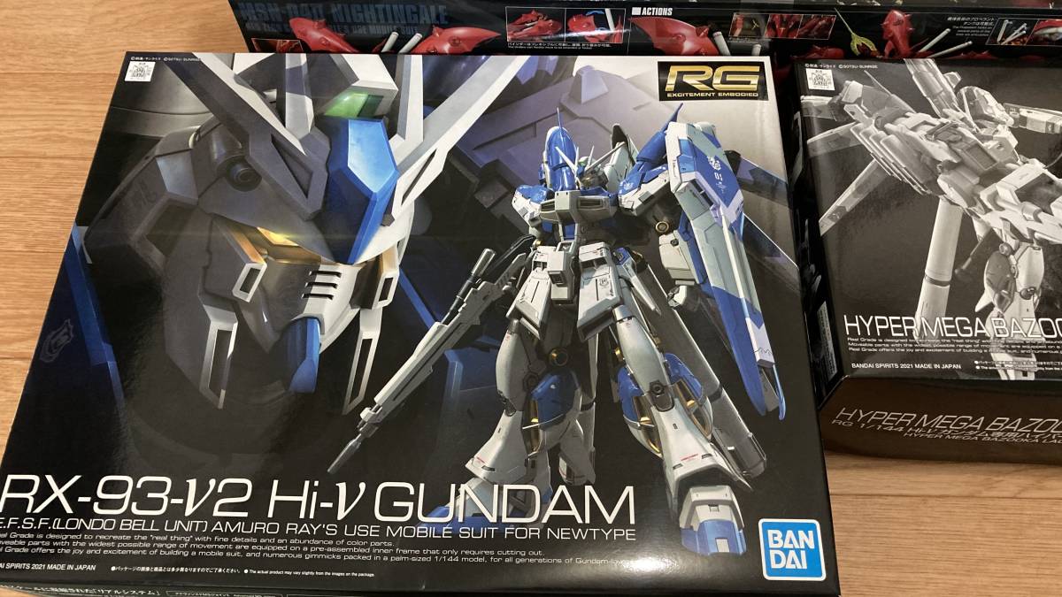 未組み立て品 RG 1/144Hi-νガンダム HGUC 1/144 ナイチンゲール+専用